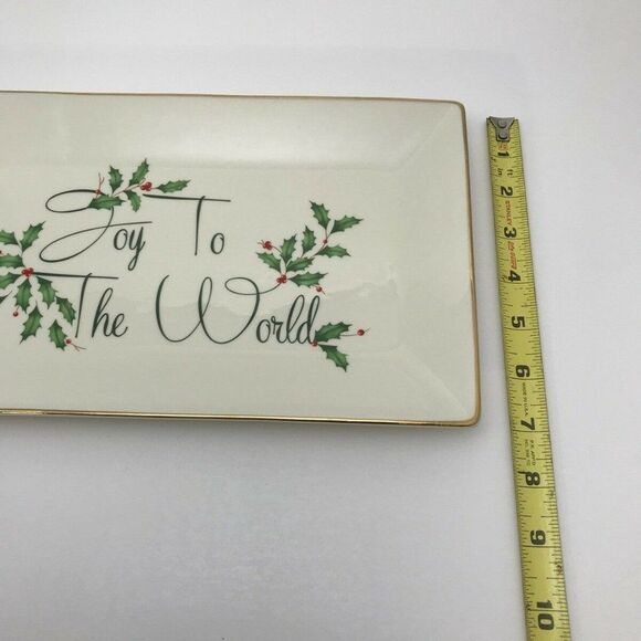 Lenox Holiday Sentiment Pair Tray and Trinket Dish - Picture 6 of 12